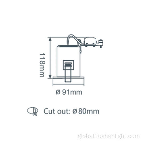 Led Recessed Fire Rated Downlights Recessed Led Dimmable Fire Rated Downlight Manufactory